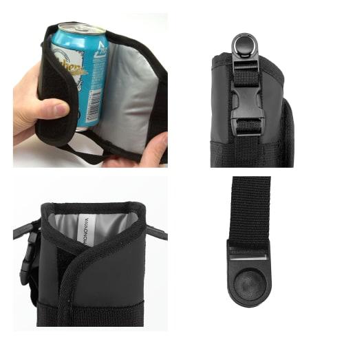 Water Bottle Cover, Shoulder Strap, Keeps Water Bottles Cold or Hot, Fits 350ml, 500ml, and 800ml Bottles, Adjustable Sizes, Insulated Neoprene, Carry
