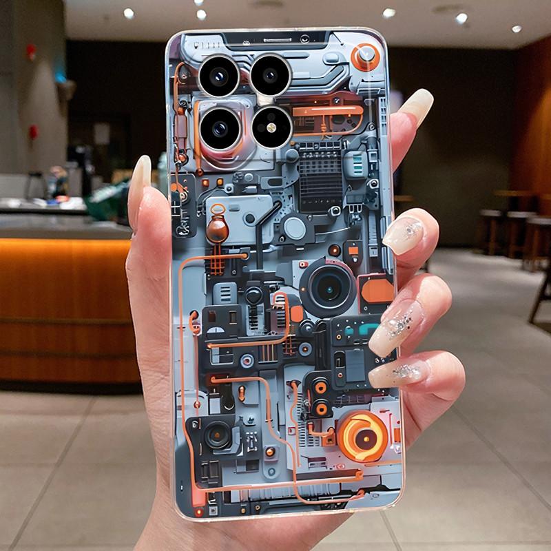 Чехол для Xiaomi Poco F8 Pro Ultra F8Pro F8Ultra 5G Прозрачный чехол для телефона Роскошный Дракон Милый Крутой Мальчики Девочки Мягкая задняя крышка