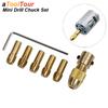 Mini Drill Chuck Self-Tightening Collet Set Brass Multi-size for Electric Power Tools Woodworking