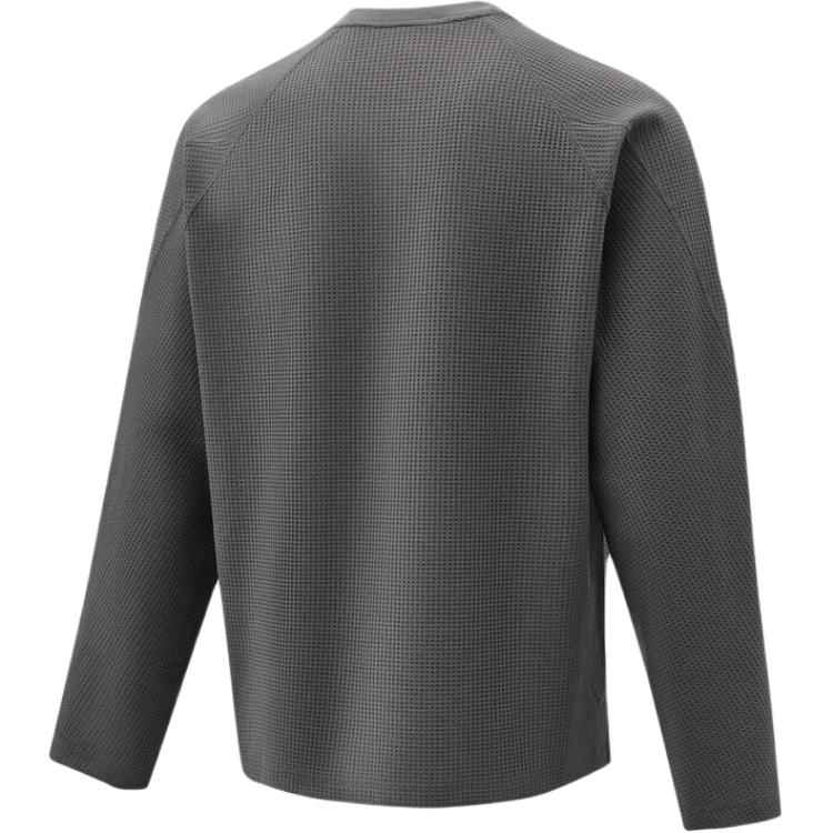 adidas Свитшот мужской Fos M Wf Tee Ls с круглым вырезом, с длинным рукавом, мужской свитшот KW0110
