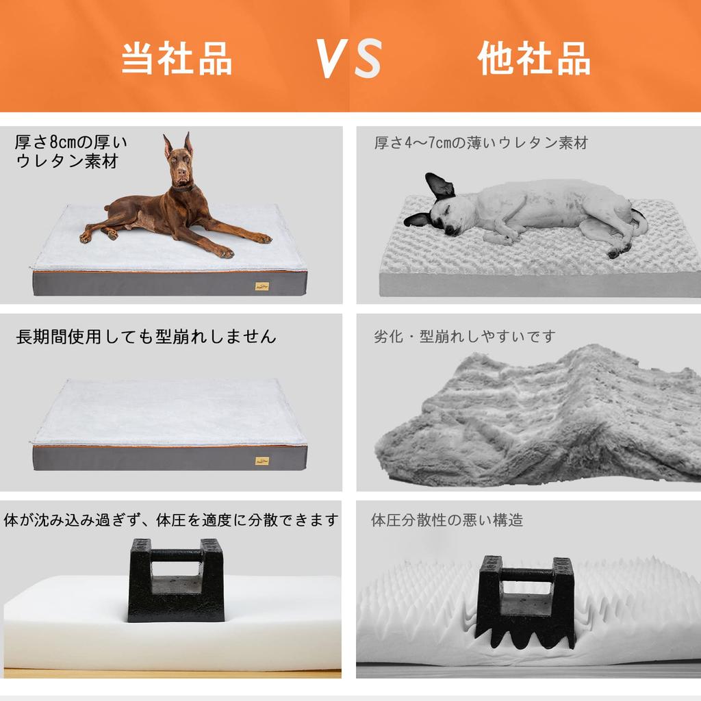 BingoPaw Dog Large Medium All Year Elderly Dog Care Dog Bed Square Chew не потеряет все свои недостатки Предотвращает высокую кровать L, Собаки, Собаки, 2-сторонняя, водонепроницаемая,