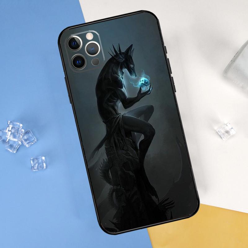Чехол для телефона с изображением Анубиса и Анха, Египетский Бог, для iPhone 16 Pro Max 13 12 Mini 11 14 15 Pro Max XR 16 15 Plus 16e