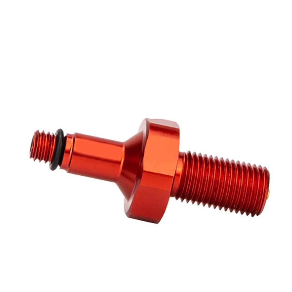 Bike Valve Adapter Conversion Tool Aluminum Alloy Rear Shock Absorber Inflatable Joint Red