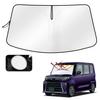 Cartist Sunshade for Daihatsu Tanto LA650 Series Windshield Sunset Sunfia Sunline Shade 4th Generation 2019 Blackout UV Custom Interior Parts (LA650S,