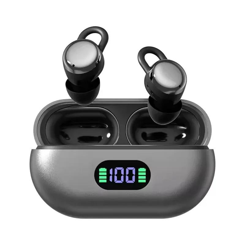 Беспроводные Bluetooth 5.4 Наушники с шумоподавлением ENC, Earbuds, Зажим для ушей для сна, Легкие наушники, Стереозвук для музыки
