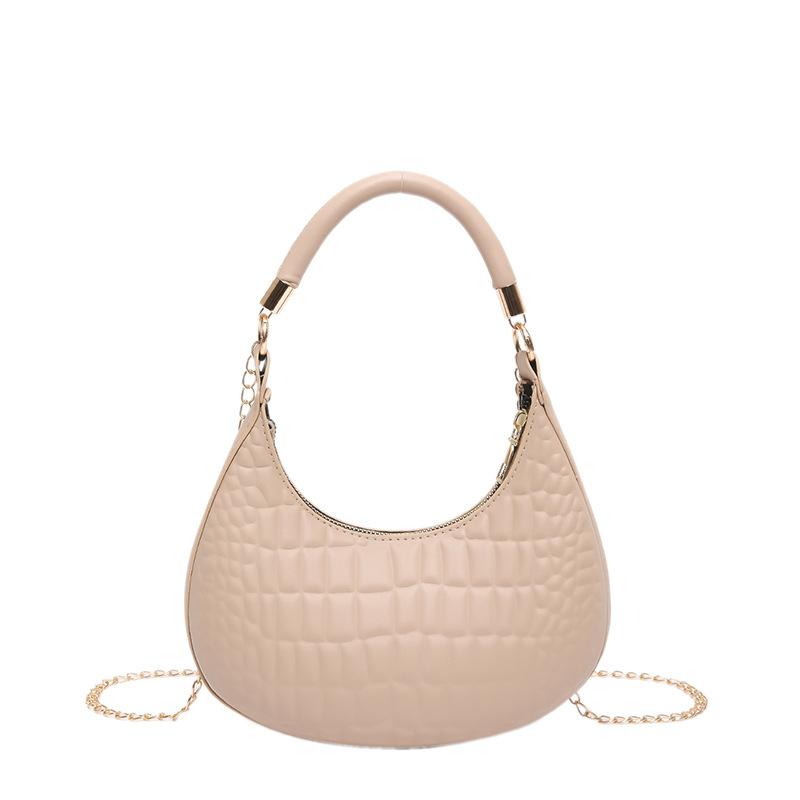 Женская сумка с цепочкой, сумка через плечо с узором из камня, сумка-мешок Niche Underarm, модная универсальная сумка-мессенджер