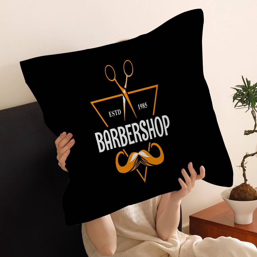 Barber Shop Stitch Lucky Dragon Pillow Cover Sofa Cushion Cover Home Room Decoration Children Gift