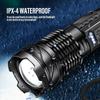 High Strong Power 90000LM Led Zoom Flashlights Tactical Emergency Spotlights USB Rechargeable Outdoor Camping Hiking Torch