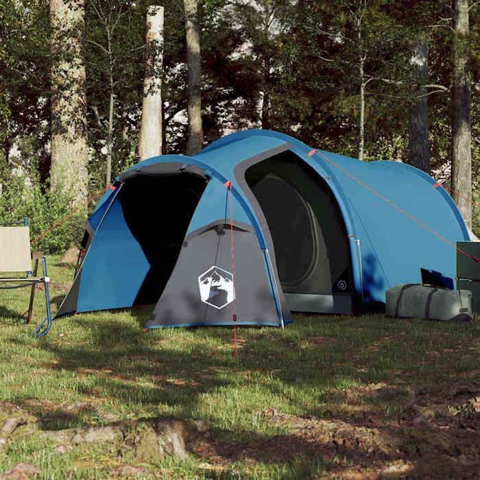VidaXL Tente de Camping 3 Personnes, Tente d'Ombrage avec Sac de Transport, Auvent Portable avec Parois Latérales pour 94387