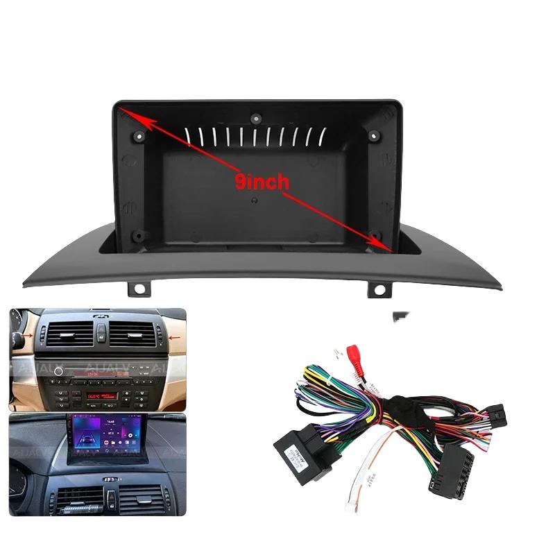 Для 2006-2010 BMW X3 E85 9-дюймовый Автомобильный Радиоприемник Android DVD Стерео Аудио Экран Мультимедиа Видео CD Плеер Рамка Кабели Жгут
