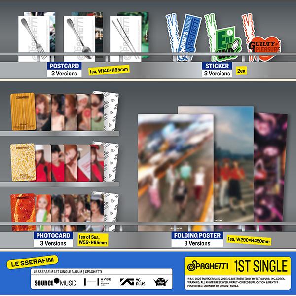 LE SSERAFIM 1-й сингл-альбом [SPAGHETTI] [Случайная версия]