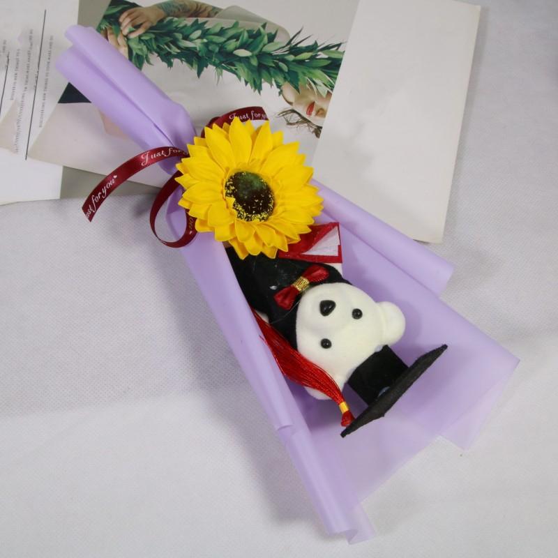 Graduation Gift Bear Bouquet Plush Toy Cartoon Lovely Bear New Animal Bouquet  Birthday Party