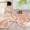 Thickened Turtle Wool Lamb Fleece Blanket Flannel Coral Fleece Nap Blanket Office Cover Single Solid Color Blanket