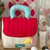 House-shaped Handheld Cosmetic Case Kawaii Portable Storage Bag Cute Cabin Makeup Bag Travel