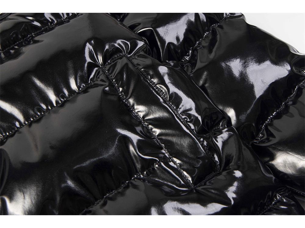 Стильная черная куртка Trapstar из ПУ кожи с отстегивающимся капюшоном - Утепленная хлопковая парка для пары В наличии