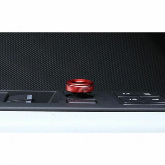 Rearview Mirror Adjust Knob Trim 1PCS Aluminum Red Fit For Land Rover 2013-
