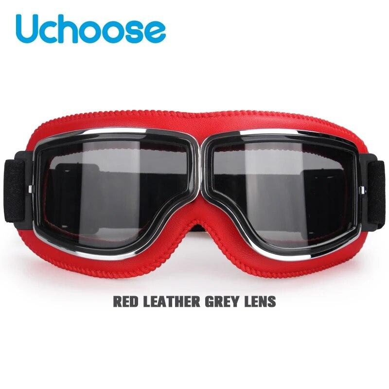 Ветрозащитные очки для велосипедного шлема, кожаные защитные защитные антибликовые очки для мотокросса в стиле стимпанк, легко носить с собой
