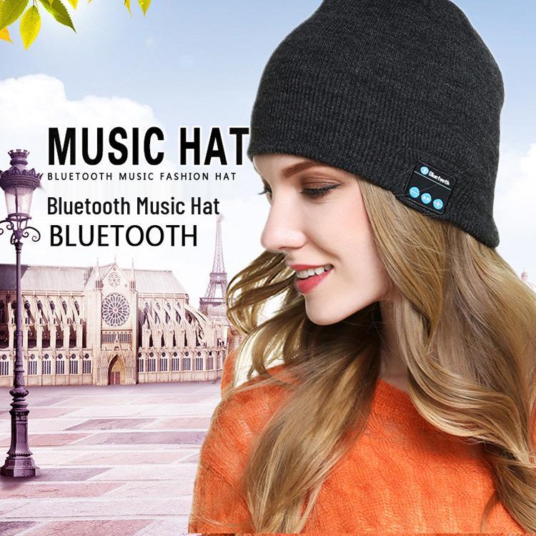 Вязаная шапка с Bluetooth-наушниками: Универсальная кепка для активного отдыха и музыки