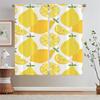 Kitchen Curtains 2 Pieces Window Curtains for Doors Cute Lemon Fruit Bathroom Curtain for Children's Room Bedroom Decoration