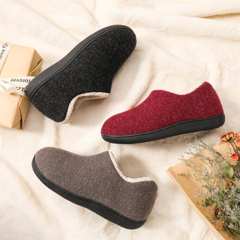 Fashion Shevalues Soft Bottom Fuzzy Shoes Women Plush Slippers Warm Indoor House Fur Slippers Non-Slip Rubber Sole Winter Cotton Shoes