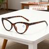 New Fashionable Hd Cat Eye Women'S Reading Glasses Ultra Light Neutral High Quality Anti Blue Light Presbyopia Glasses