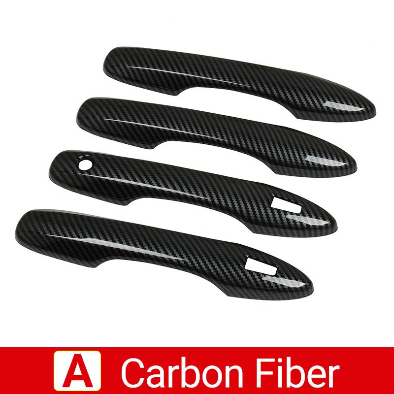 Для Toyota Corolla Cross XG10 2021 2022 2023 2024 Гибридная ABS карбоновая дверная ручка автомобиля Чаша Защитная накладка Наклейки на чехол