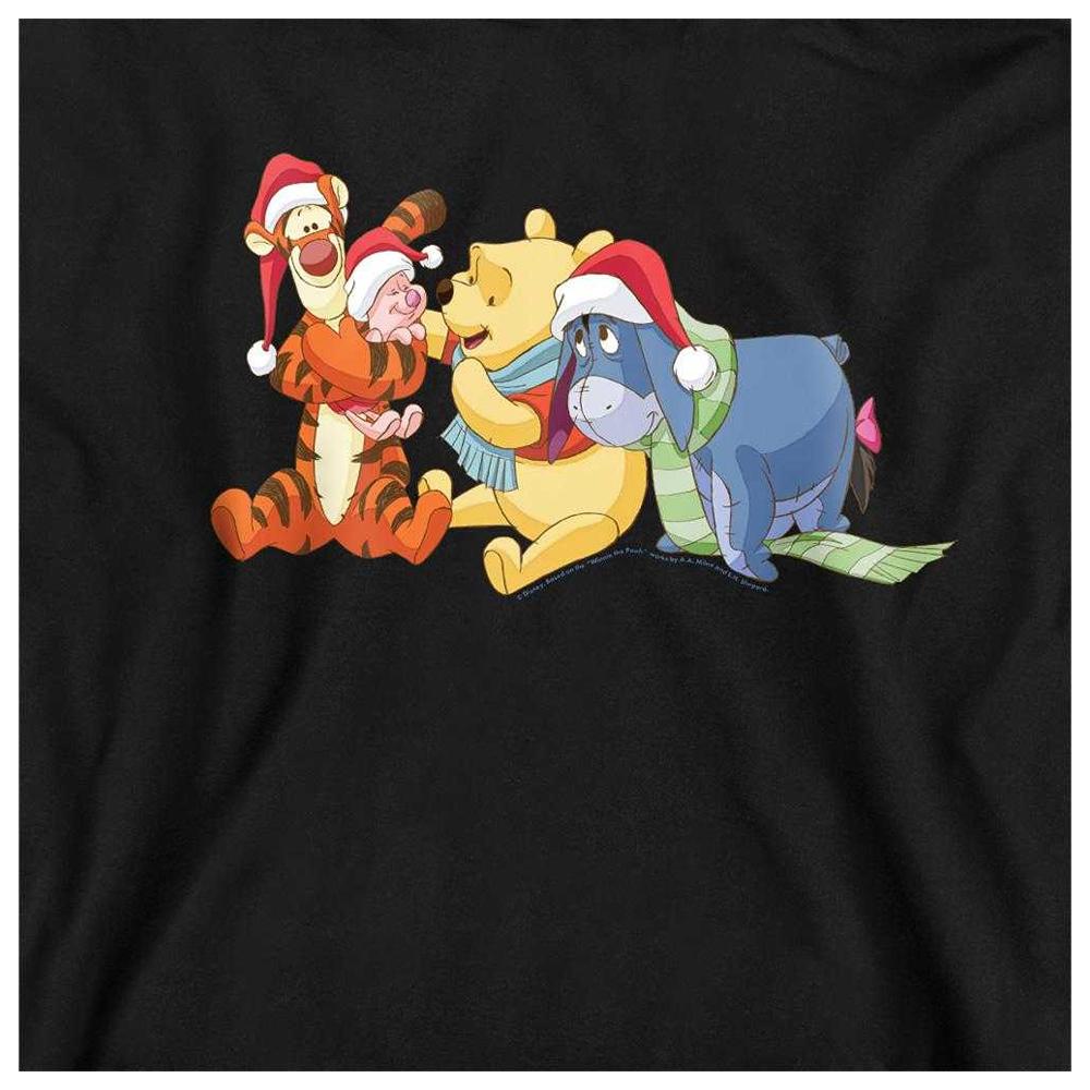 Winnie The Pooh Childrens/Kids Santa Hat Christmas Hoodie