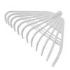 12/21 Tines Leaf Rake Tempered Plastic Rake Head Collecting Leaves Debris Garden Tool Lightweight Yard Grass Clean Tool for Gardening Camping