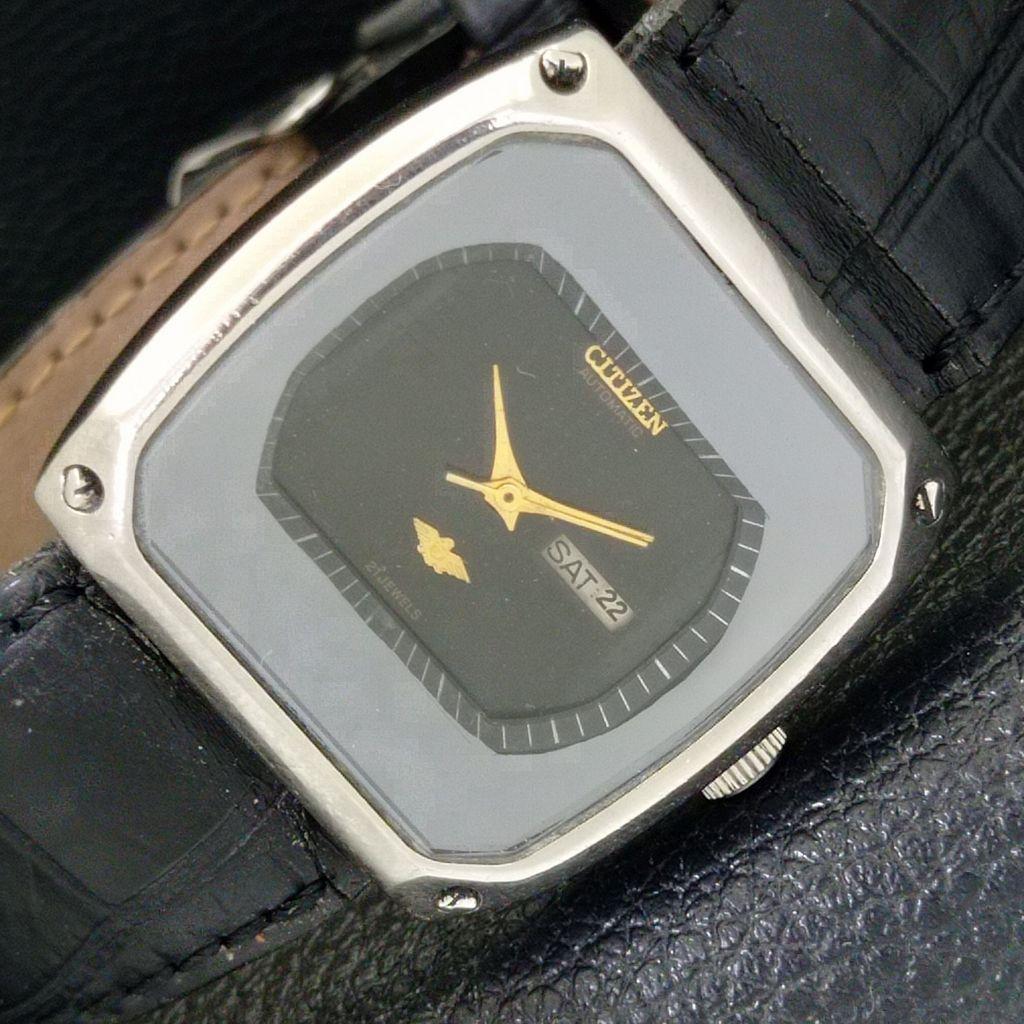 USED JAPAN CITIZEN AUTOMATIC BOY DAY&DATE ORIGINAL DIAL WATCH A432218-2 R110-a432218