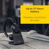 Jabra Evolve2 65 UC Stereo USB-A Подставка Черный Бинауральная Беспроводная Гарнитура с 37-часовым временем работы от аккумулятора, Специализированная Зарядная Подставка и 2-летняя Гарантия