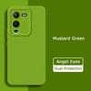 Angel Eyes Square Liquid Silicone Back Cover для VIVO V25 Pro 5G Global Phone Case VIVOV25Pro VIVOV25 V25Pro Soft Shield Armor