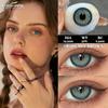 Eyeshare Новые 2 шт. цветные контактные линзы натуральные черные контактные линзы сапфировые линзы для очков коричневые контактные линзы зеленые модные линзы
