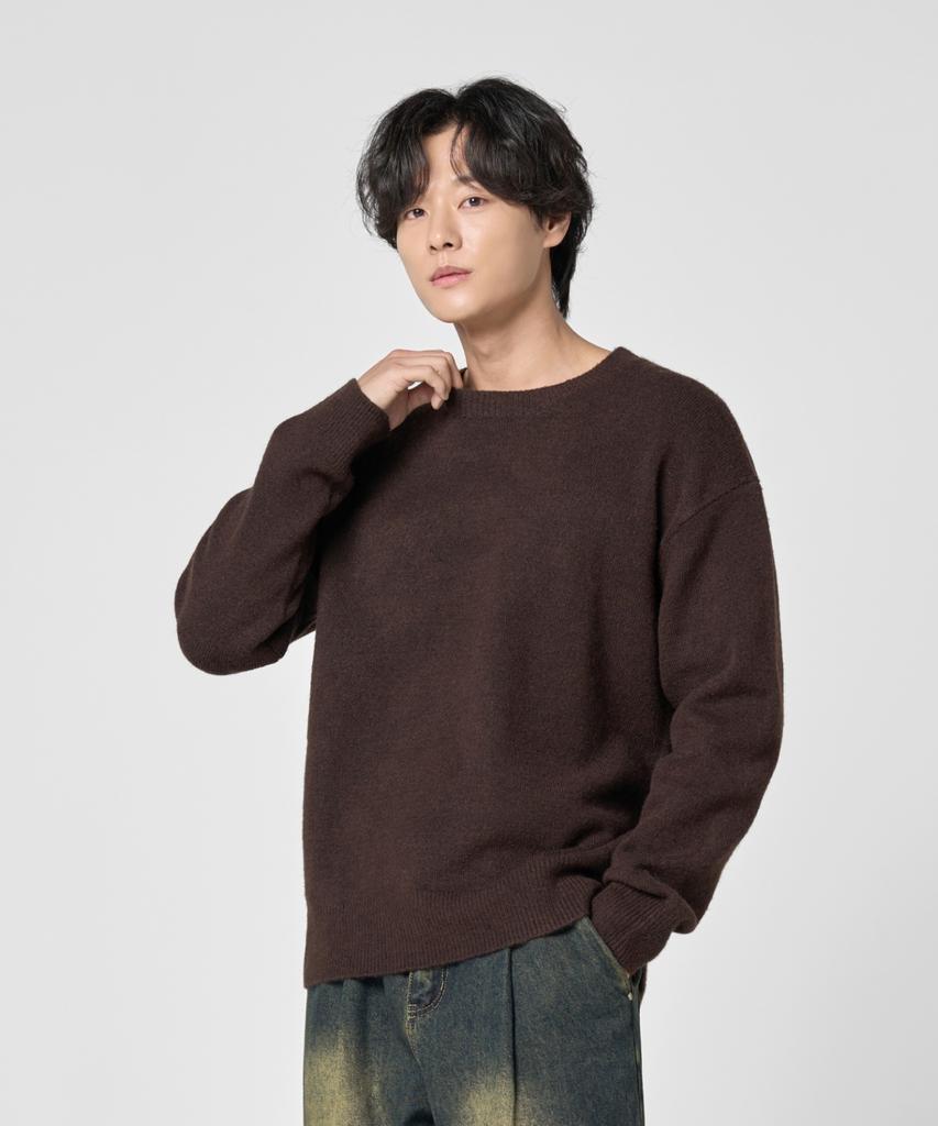 AGOD Signature Daily Crewneck Knit [Brown]
