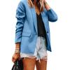 Women's Casual Open Front Cardigan Long Sleeve Button Work  Jacket Coat