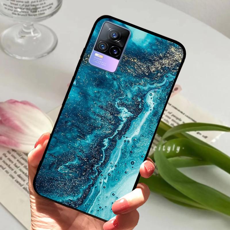 Чехол для Vivo V21e V 21e V2061 V2055 Мягкий ТПУ Защитный Чехол-бампер для телефона Vivo V21 V 21 4G 5G Ударопрочный