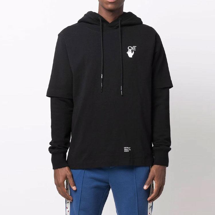 OFF WHITE Свитшот Мужской Черный FW21 OMBB087F21FLE0051001