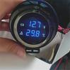 Universal DC 12V/24V Car LCD Digital Voltmeter Water Temp Gauge Meter with Sensor