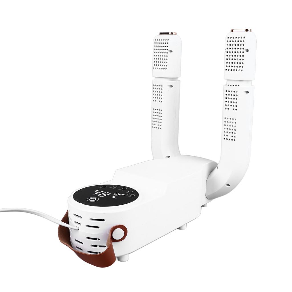 Сушилка для обуви белая, выдвижная, складная, с таймером и сенсорным экраном, бесшумная, портативная, электрическая