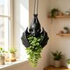 Bat Flower Pot With Hanging Cord, Bat Shape Plant Holder for Small Foliage and Trailing Foliage, Indoor Porch or Balcony Home Accent for Room Use