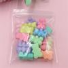 High Quality 20Pcs Solid Color Rubber Loose Beads 18*11mm Bracelets Bear Shaped Jewelry Making DIY Necklace Cute Bear Beads