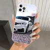 Синий Красный Автомобиль для B-Bmw Чехол для Телефона для Iphone 16 15 14 13 12 Mini 11 Pro Max 16E X XS XR 7 Plus 8 SE 2020 Мягкий Funda Печатный Корпус