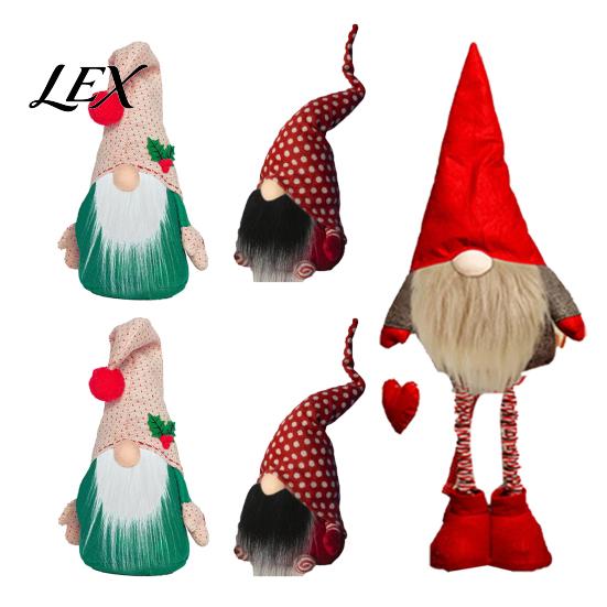 Creative Gift Making Supplies 12Pcs Gnome Beard And Nose Kit, DIY Christmas Craft with Ornament Materials Plush Beards Wooden Ball Noses for