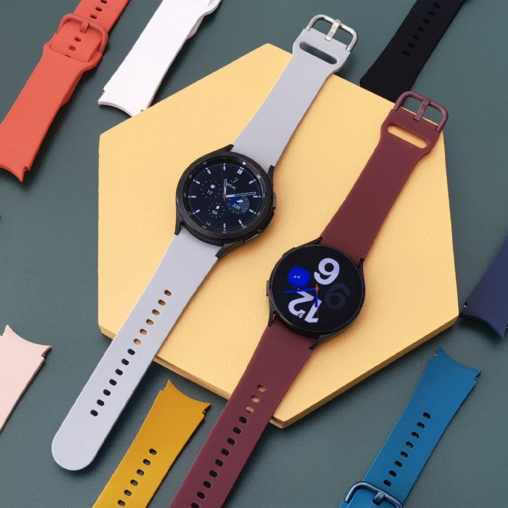 Silicone band For Samsung Galaxy Watch 7/6/5/4 44mm 40mm Bracelet correa Galaxy Watch6 classic 5 pro 45mm 47mm 20mm watch Straps