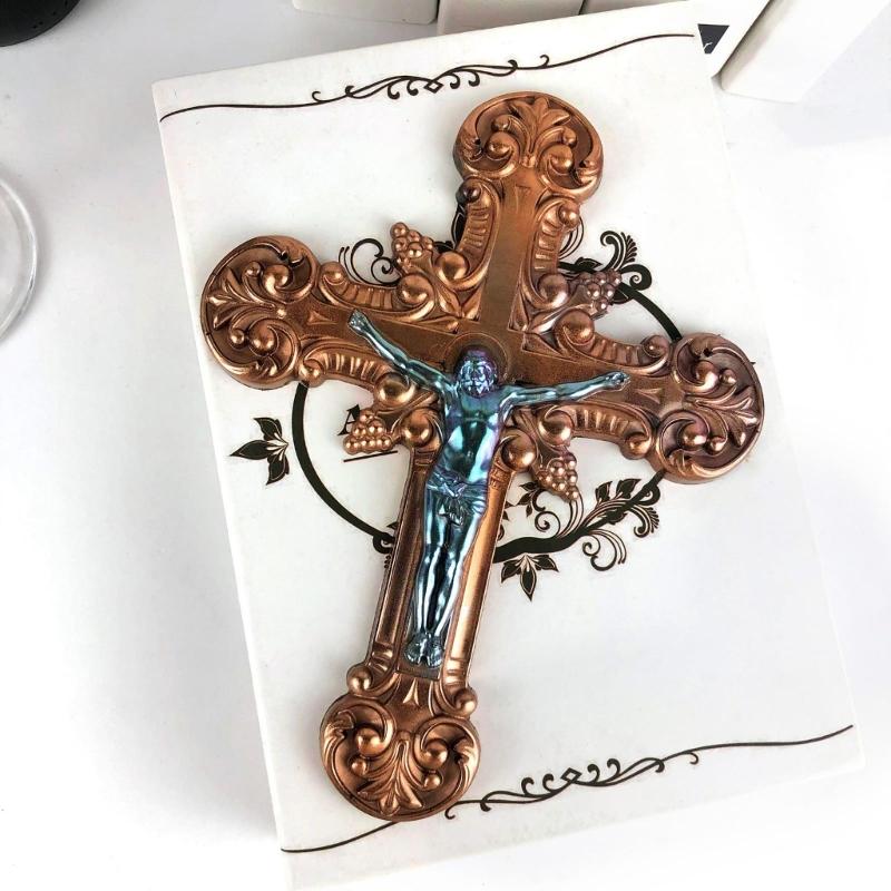 Силиконовые формы для украшений в форме креста, силиконовые формы для рукоделия, настенные украшения, силиконовый материал