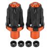 1 Pair of 10mm Motorcycle Exhaust Frame Sliders Anti Crash Pad Falling Protector Orange
