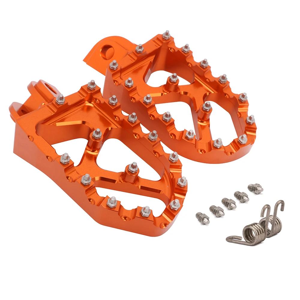 Footpegs Motorcycle Aluminum Foot Pegs Pedals Rest for KTM SX SXF EXC EXCF XC XCF XCW XCFW SMC 65 85 125 150 200 250 350 450 530