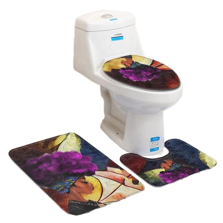 Modern Diatom Mud Plant Pattern Square Shape Bathroom Floor Mat-Anti-Slip Water Absorbent Quick-Drying Machine Made