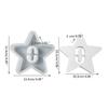 Hollow Number Silicone Molds Star Shape Casting Mould Epoxy Resin Mould DIY Baking Molds Candle Molds Home Decorations