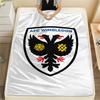 1PC AFC Wimbledon Print Flannel Blanket, High quality Comfortable for All Seasons, Home Decor, Warmth and Comfort, Perfect for Christmas Gifts