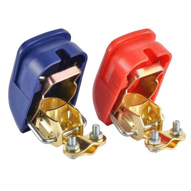 1 Pair Car Battery Terminal Connectors Positive Negative Car Battery Terminals Clamp Connector Quick Release Disconnect